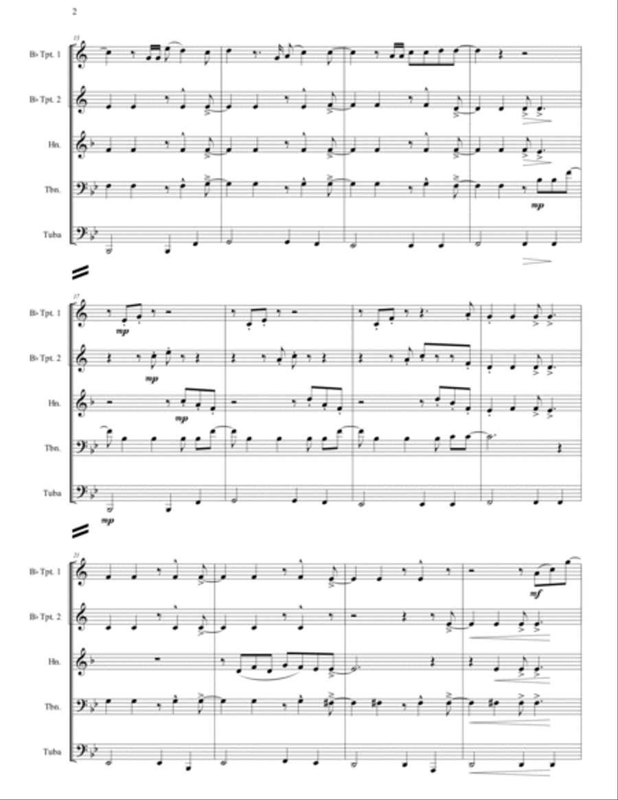 Back To You Brass Ensemble scores gallery preview page 5