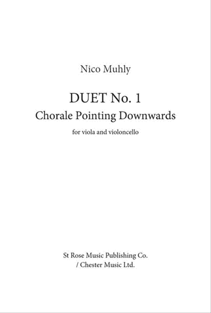Duet No. 1 - Chorale Pointing Downwards Cello scores gallery preview page 1