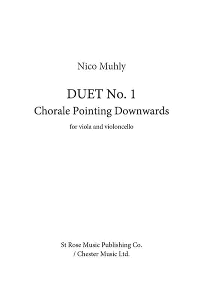 Duet No. 1 - Chorale Pointing Downwards