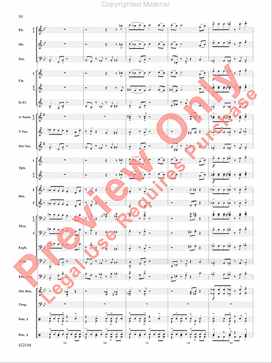 Tower of Power Greatest Hits Concert Band scores gallery preview page 33