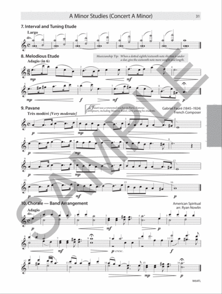 Tradition of Excellence: Technique and Musicianship - Flute Concert Band Methods scores gallery preview page 2