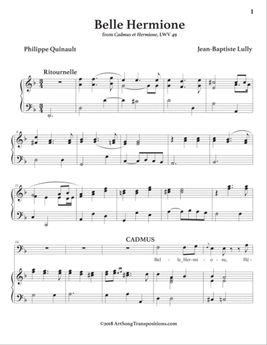 Belle Hermione (D minor)