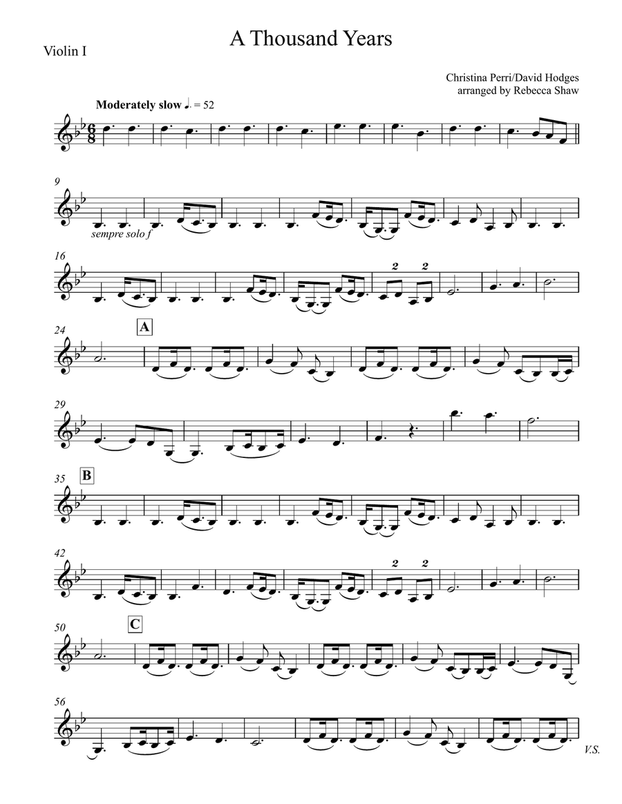 A Thousand Years String Quartet scores gallery preview page 6