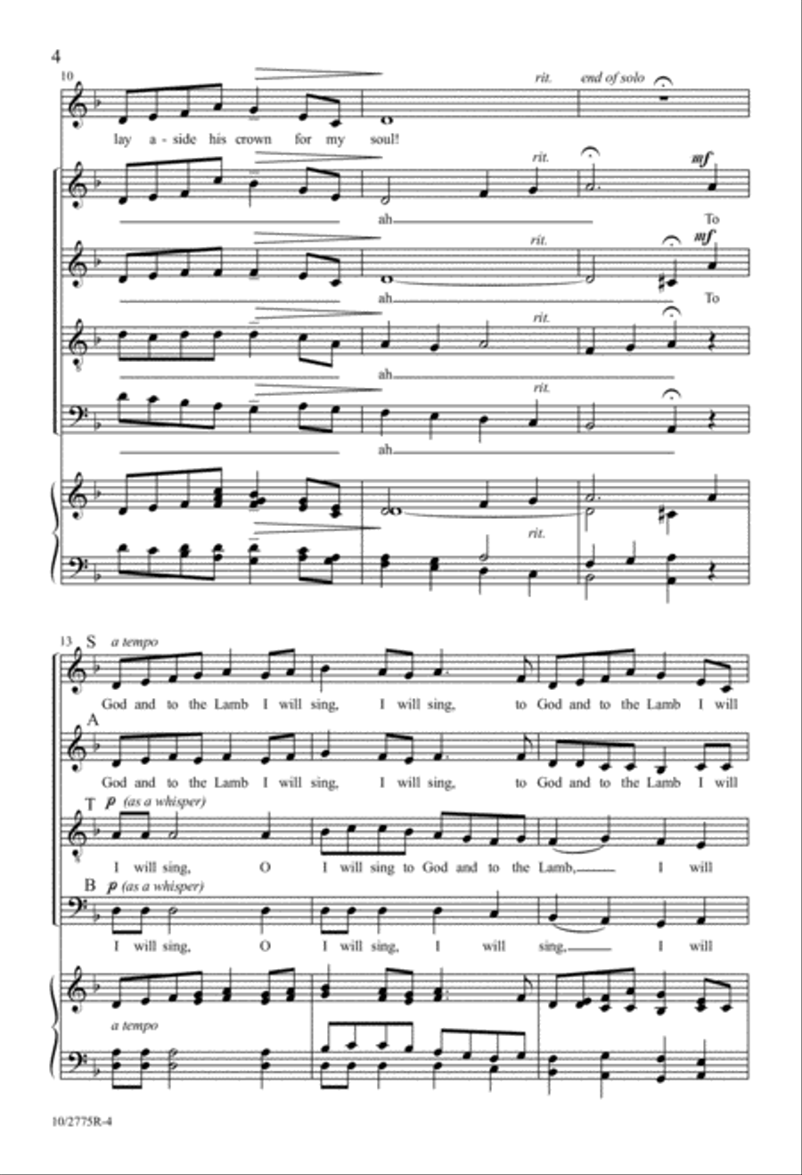 What Wondrous Love is This! 4-Part scores gallery preview page 3
