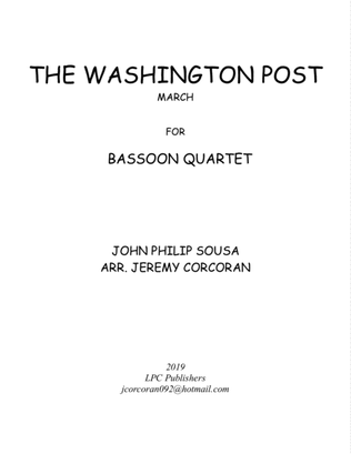 Book cover for The Washington Post March for Bassoon Quartet