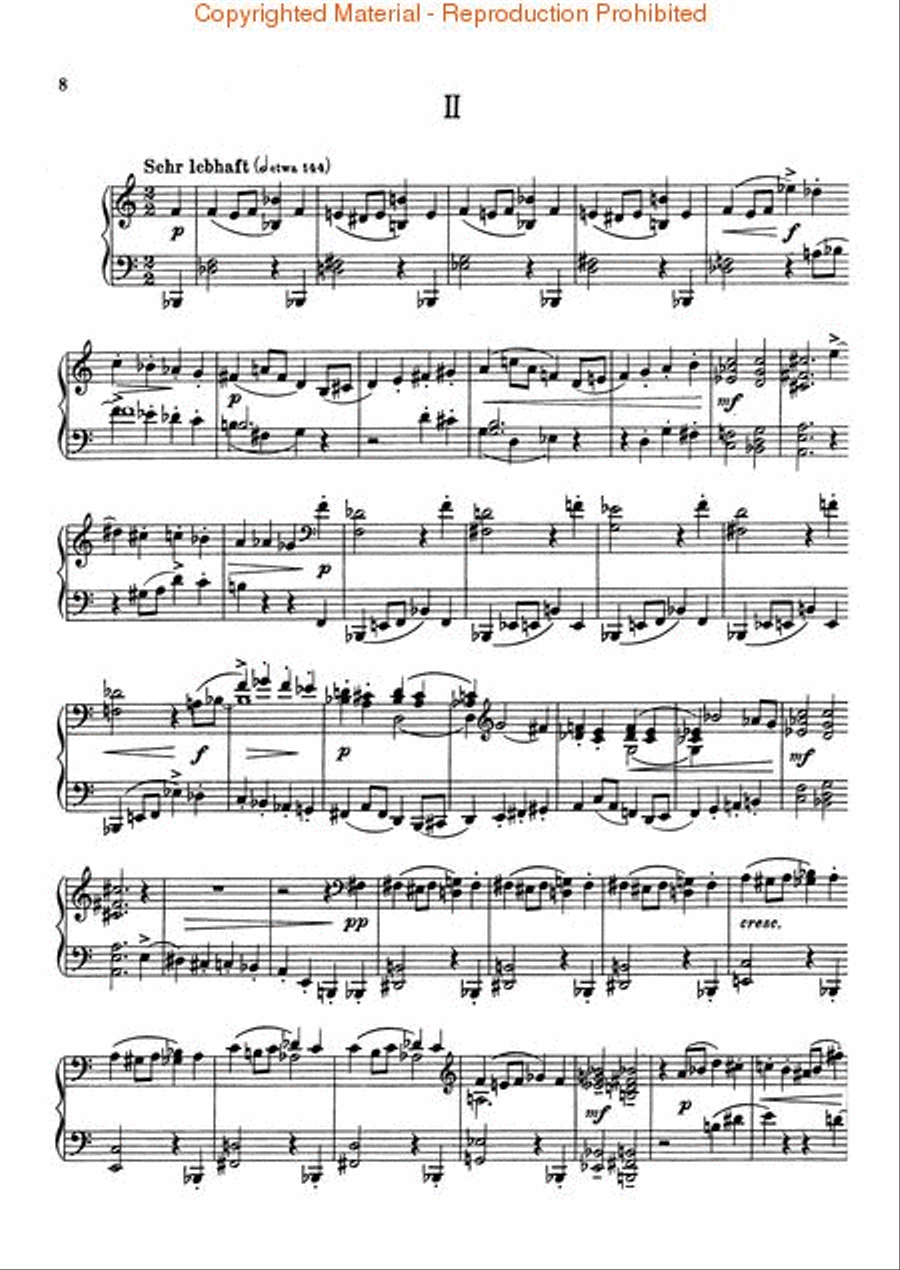 Sonata No. 3 in B Flat (1936) Piano Solo scores gallery preview page 3