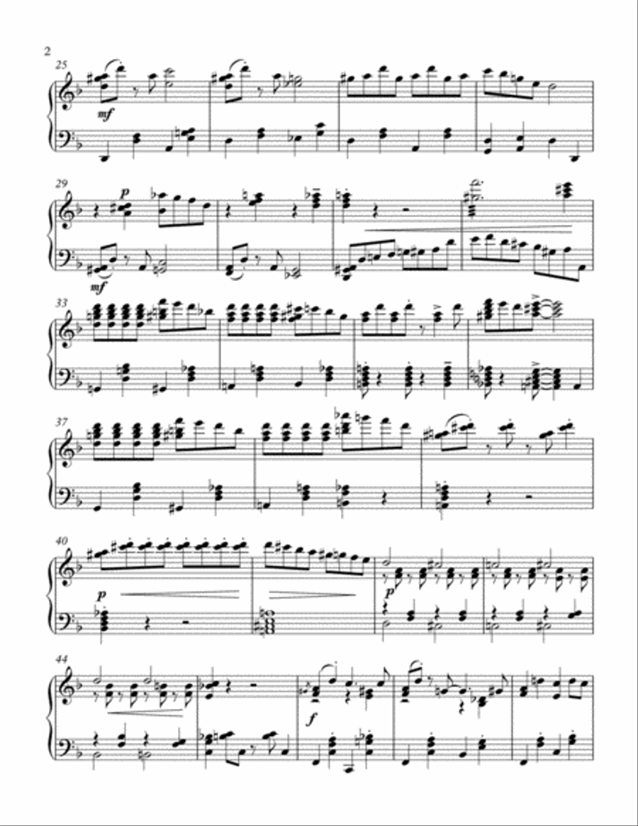 My Old Hen Piano Solo scores gallery preview page 2