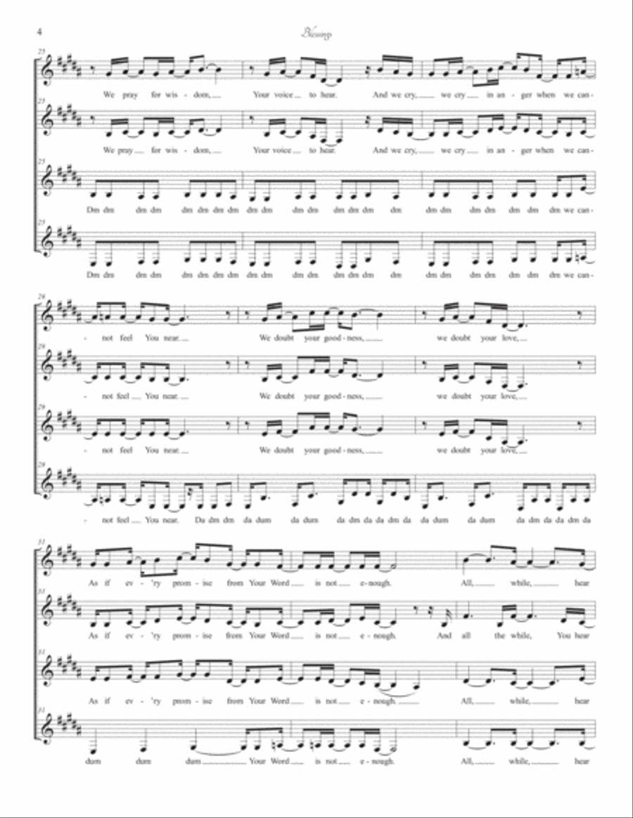 Blessings Blessings SSAA scores gallery preview page 4