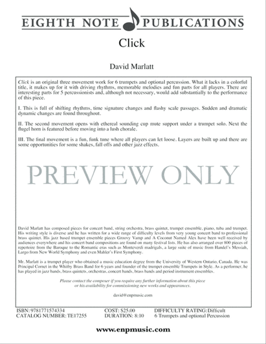 Click Click Small Ensemble scores gallery preview page 2