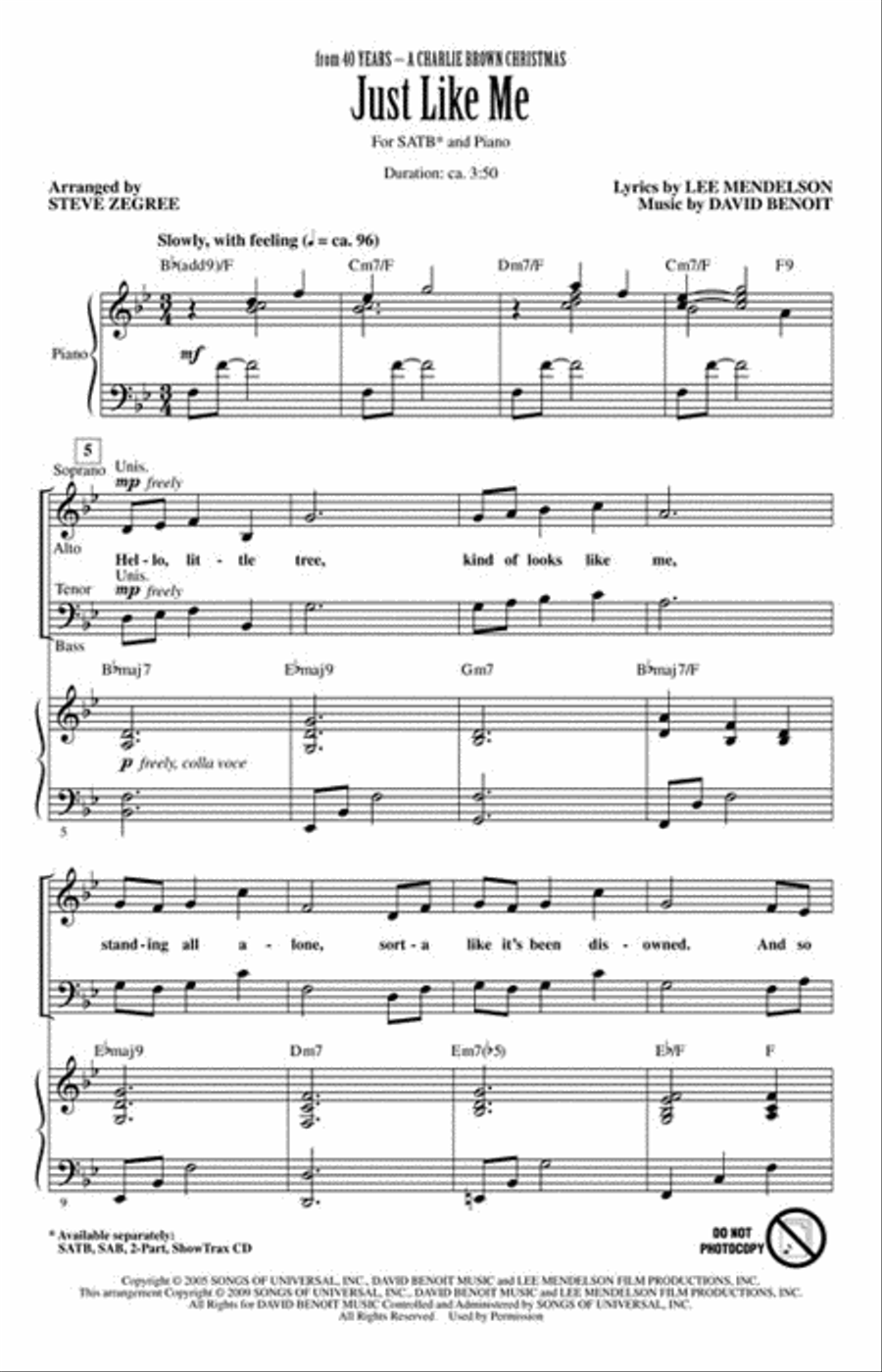 Just Like Me Choir scores gallery preview page 2