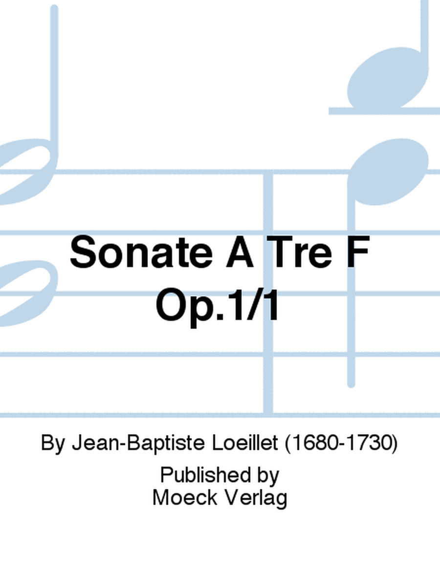 Sonate A Tre F Op.1/1