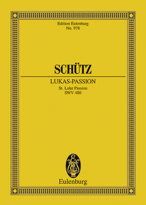 Book cover for St. Luke Passion, SWV 480