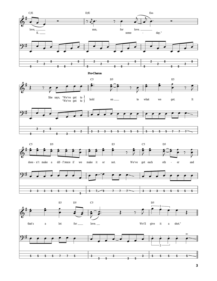 Livin' On A Prayer Acoustic Guitar scores gallery preview page 3