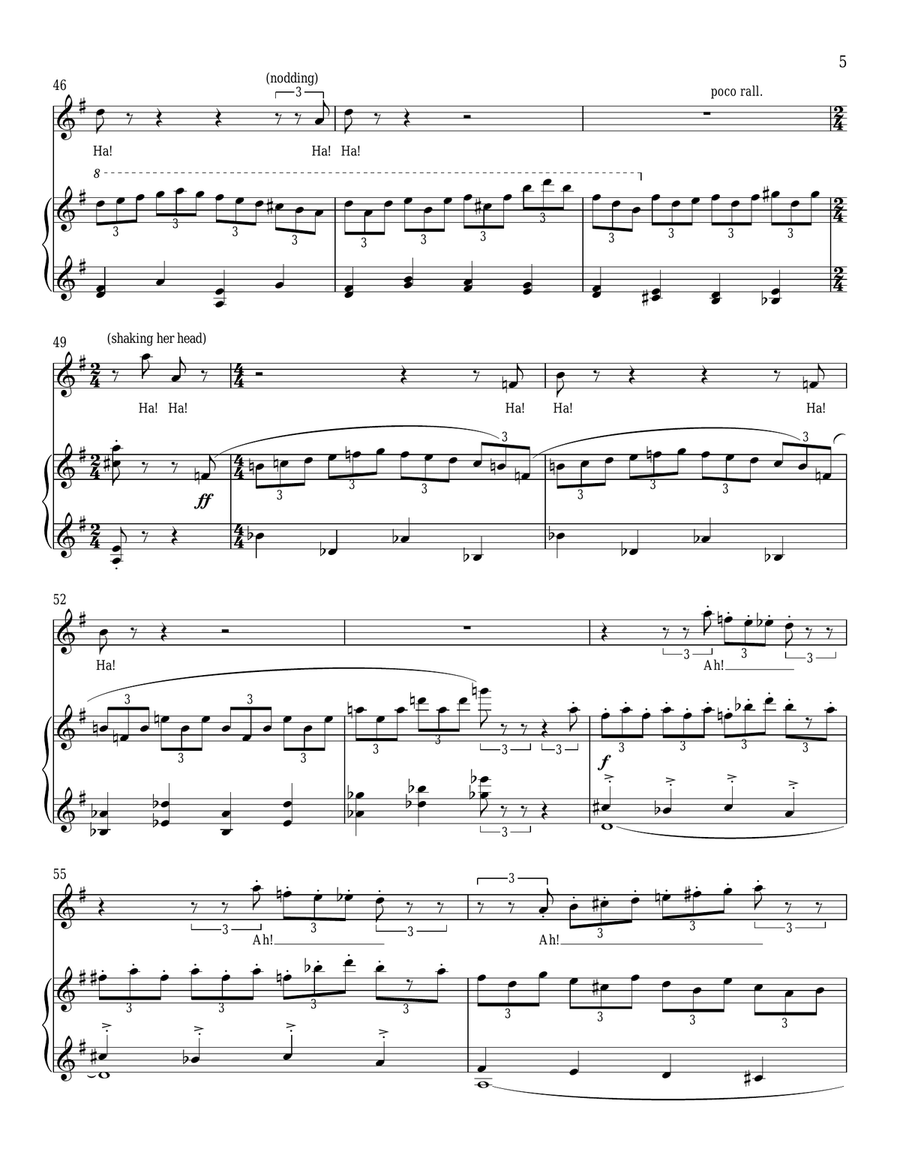 Hello! Oh, Margaret, It's You Piano, Vocal scores gallery preview page 5