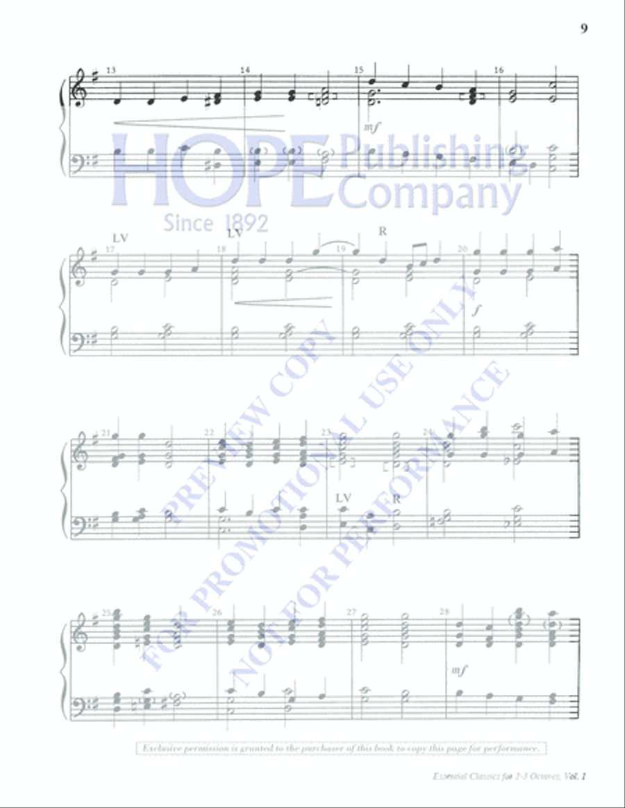 Essential Classics for 2-3 Octaves, Vol. 1 (Reproducible) 3-Octaves scores gallery preview page 11