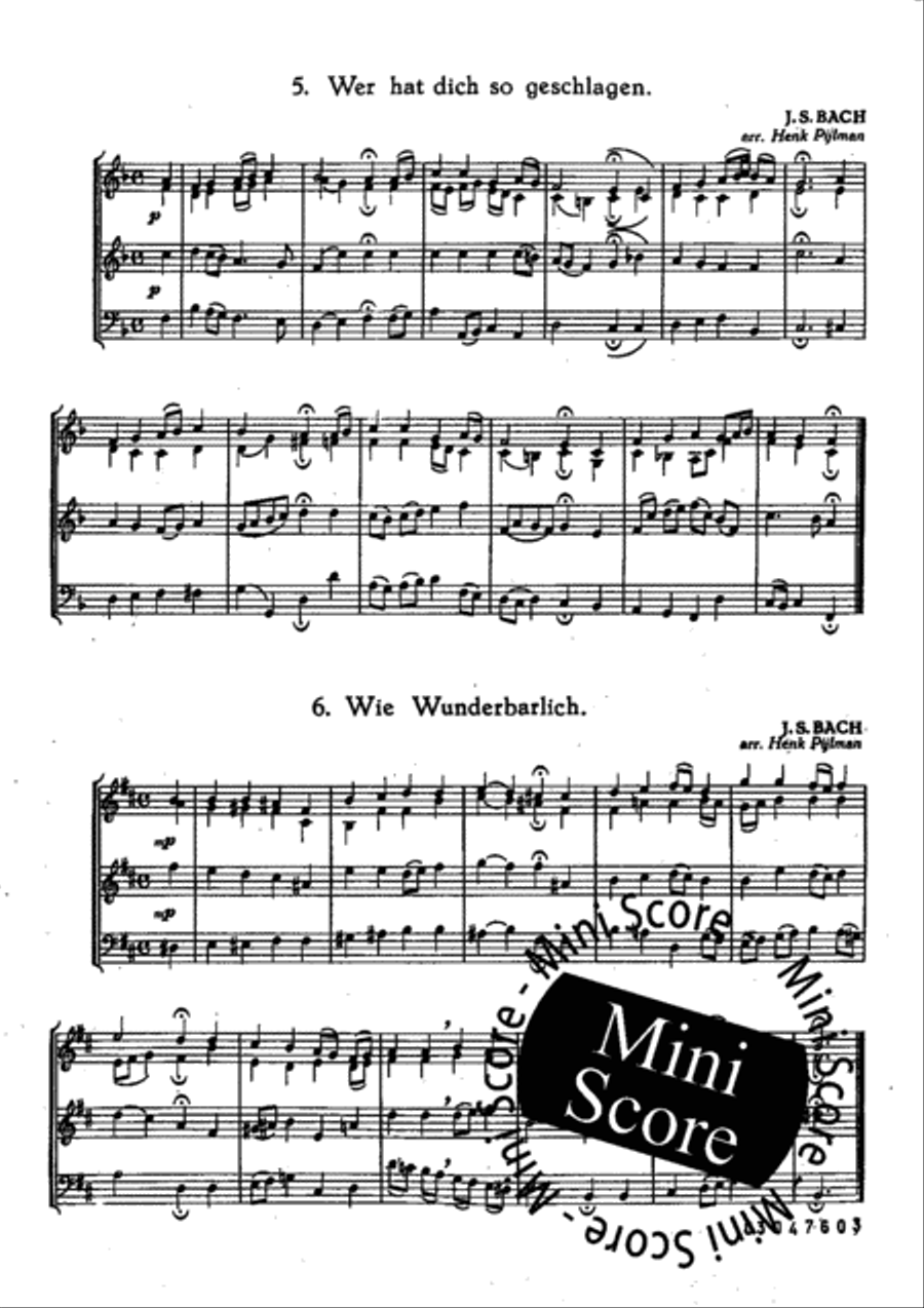 6 Bach Koralen Fanfare Band scores gallery preview page 7