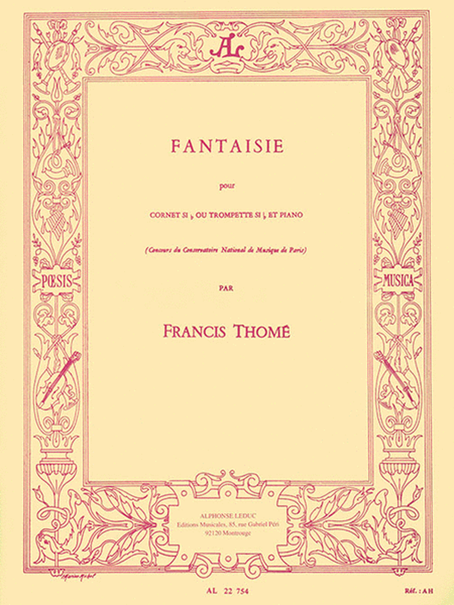 Fantaisie (cornet / Trumpet And Piano)