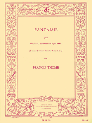 Book cover for Fantaisie (cornet / Trumpet And Piano)