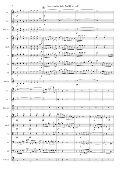 Concerto for Solo 2nd Horn in F - Horn & Orchestra image number null