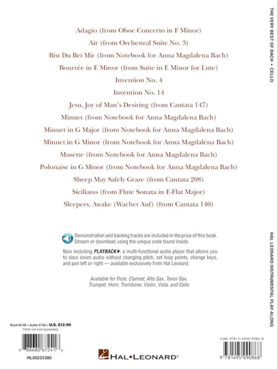 The Very Best of Bach Cello scores gallery preview page 4