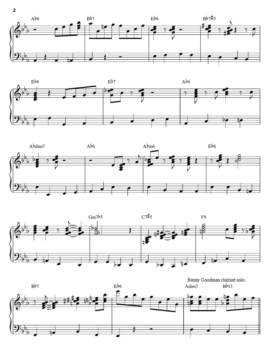 Let's Dance Let's Dance Piano Solo scores gallery preview page 2