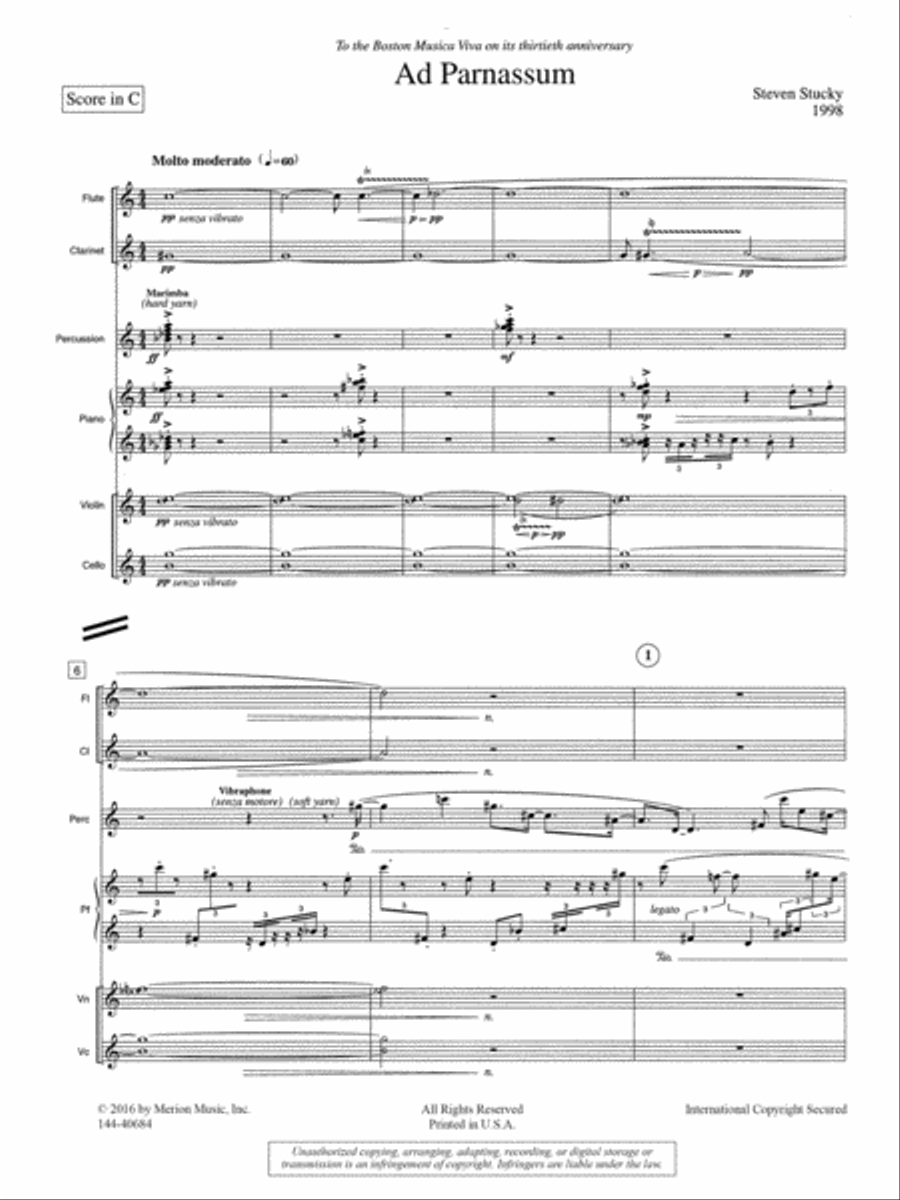 Ad Parnassum Chamber Music scores gallery preview page 2