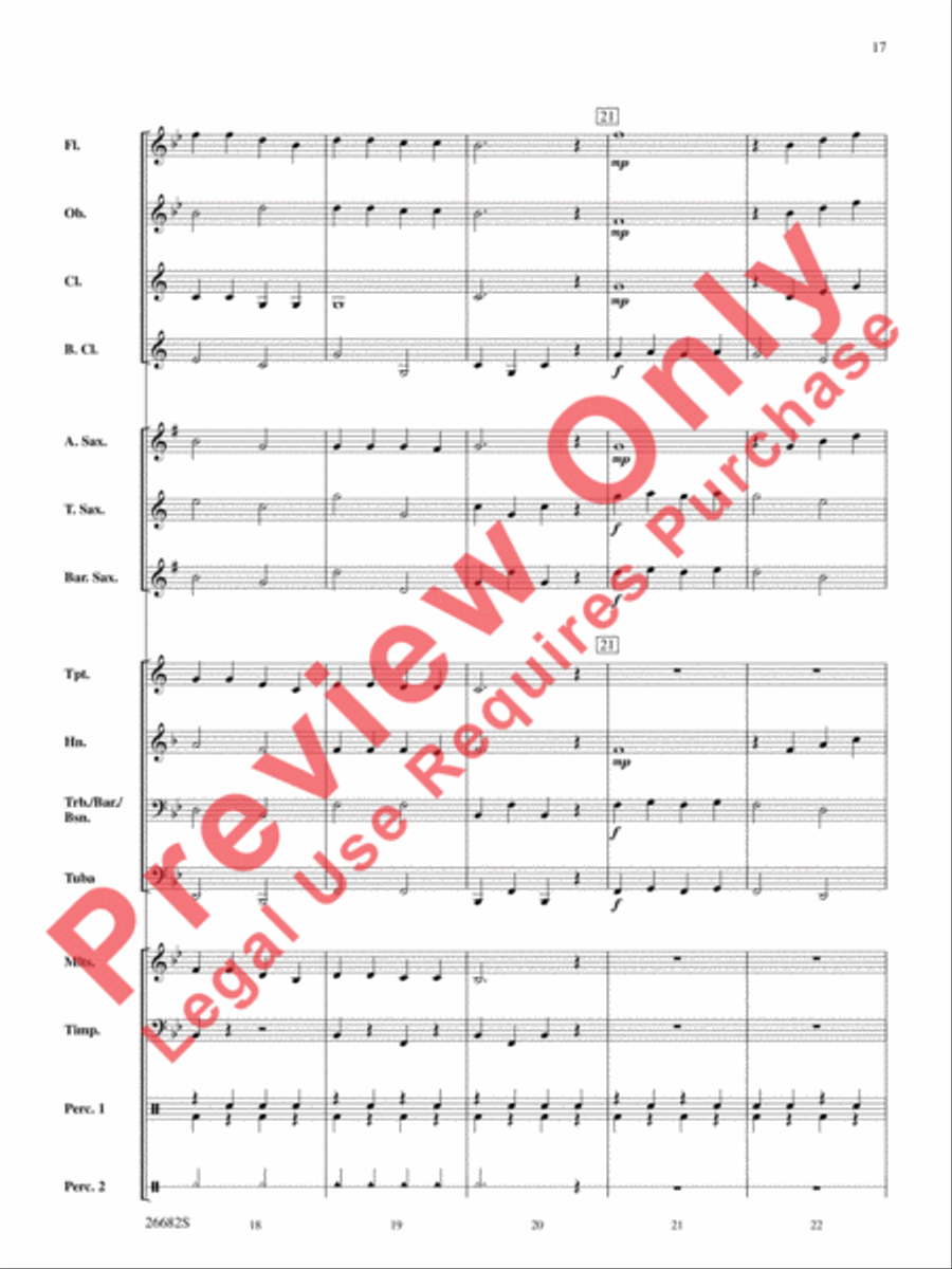 Belwin Very Beginning Band Kit #3 Concert Band scores gallery preview page 18