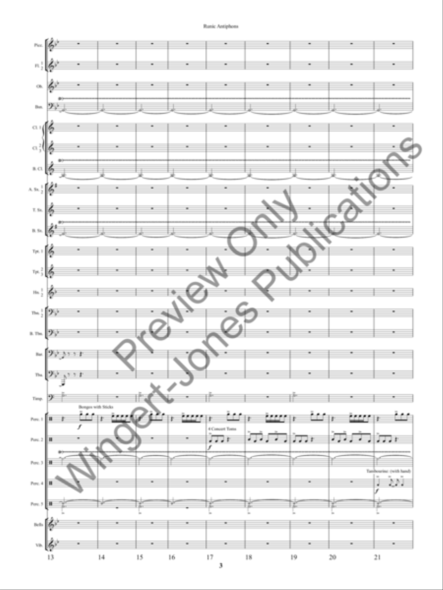 Ancient Apparitions Concert Band scores gallery preview page 6