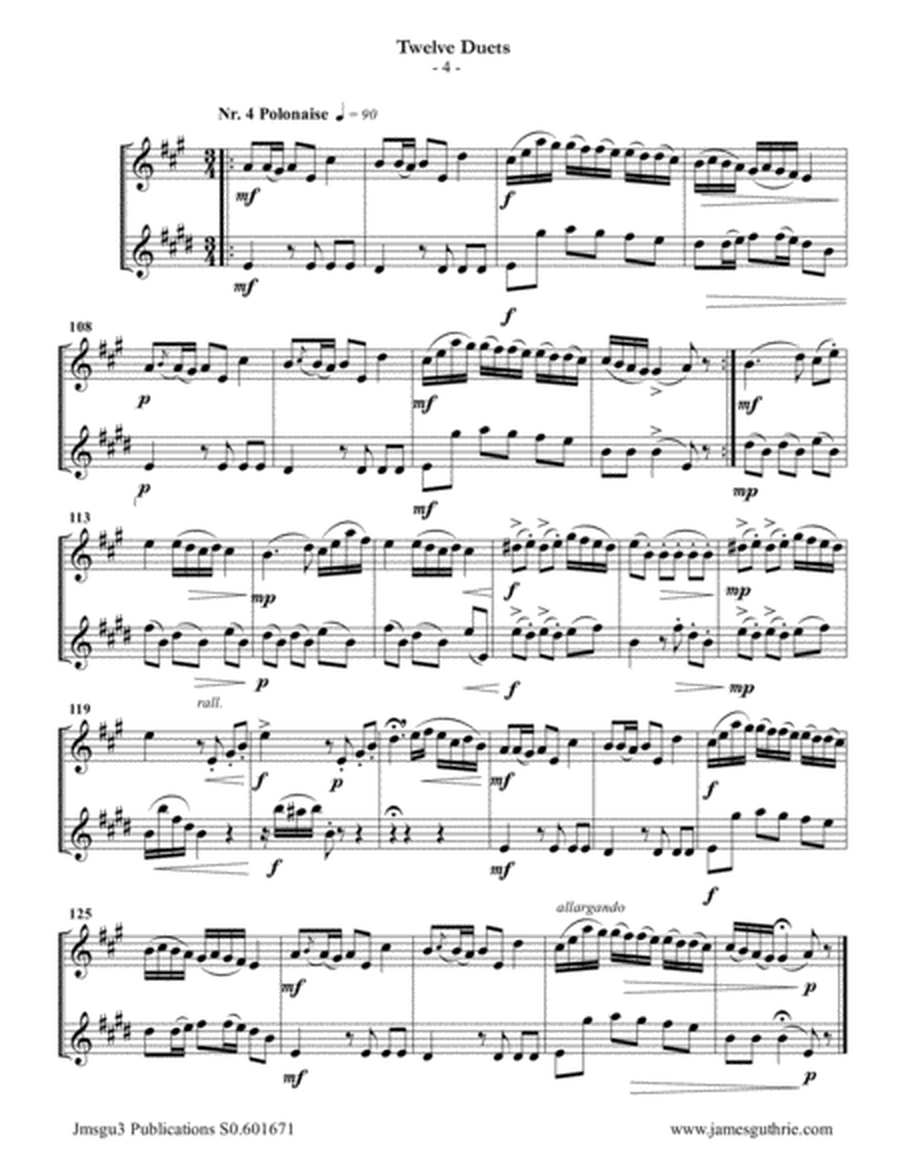 Mozart: 12 Duets K. 487 for Flute & English Horn image number null