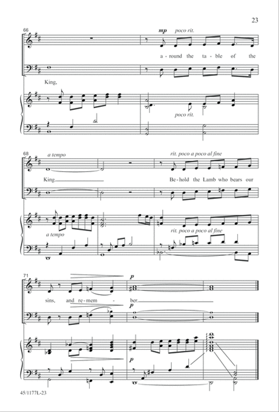 5 Getty Anthems for about 10 Singers 4-Part scores gallery preview page 24