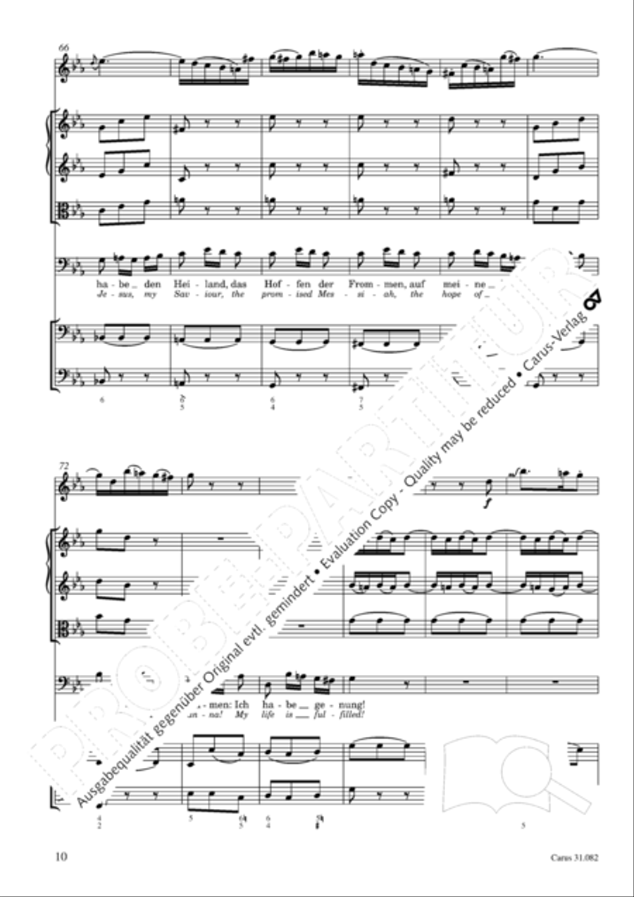 I have enough (Ich habe genung) Mezzo-Soprano Voice scores gallery preview page 11