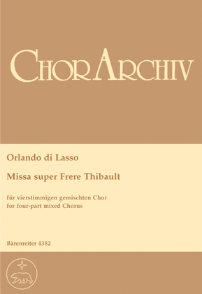 Book cover for Missa super 'Frere Thibault'