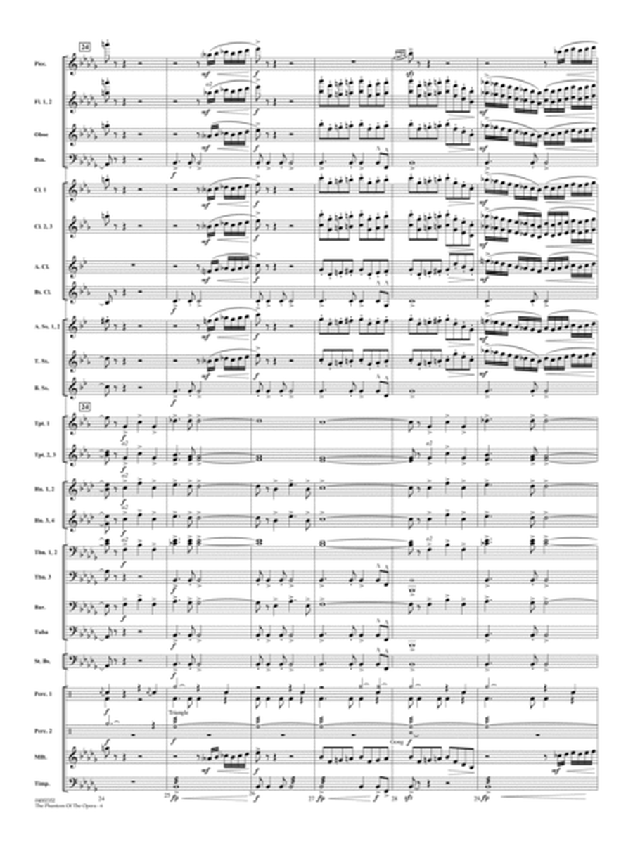 The Phantom Of The Opera (Soundtrack Highlights) (arr. Paul Murtha) - Full Score