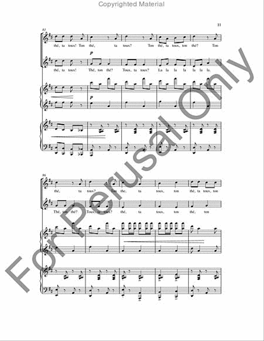 Ton Thé (Choral Score) SA scores gallery preview page 10