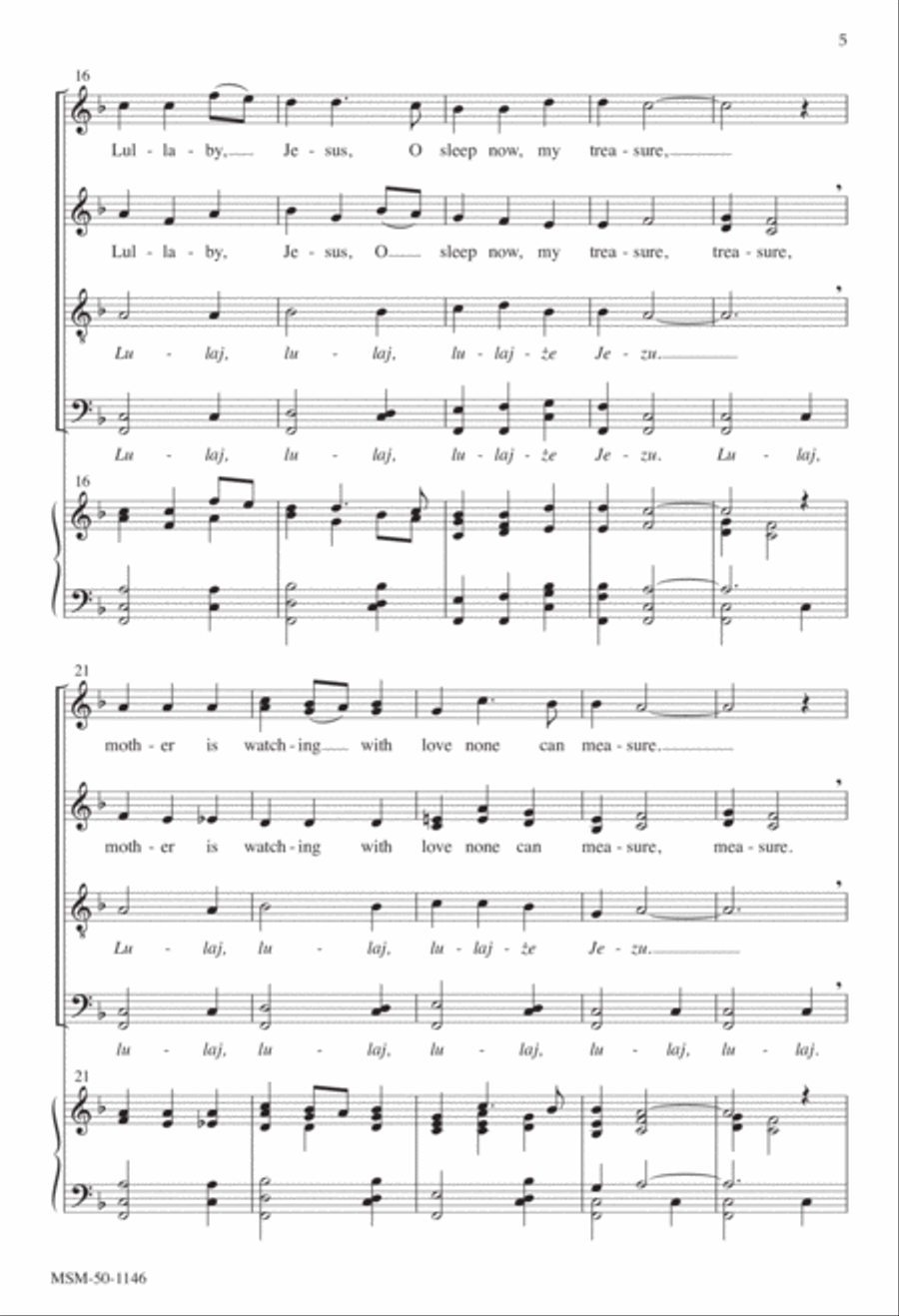 A Polish Lullaby Divisi scores gallery preview page 3