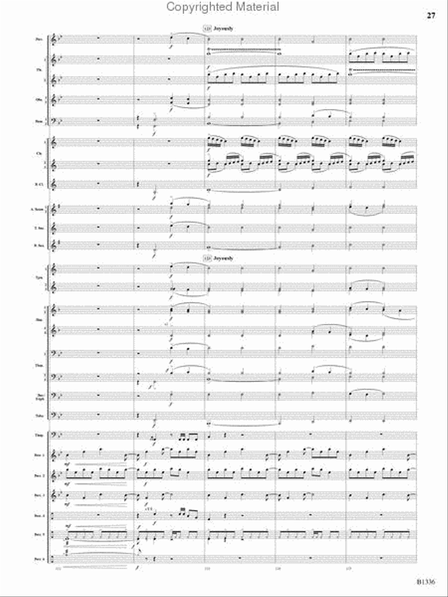 Dreams and Proclamations Concert Band scores gallery preview page 26