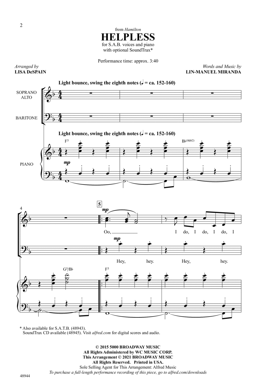 Helpless Choir scores gallery preview page 1