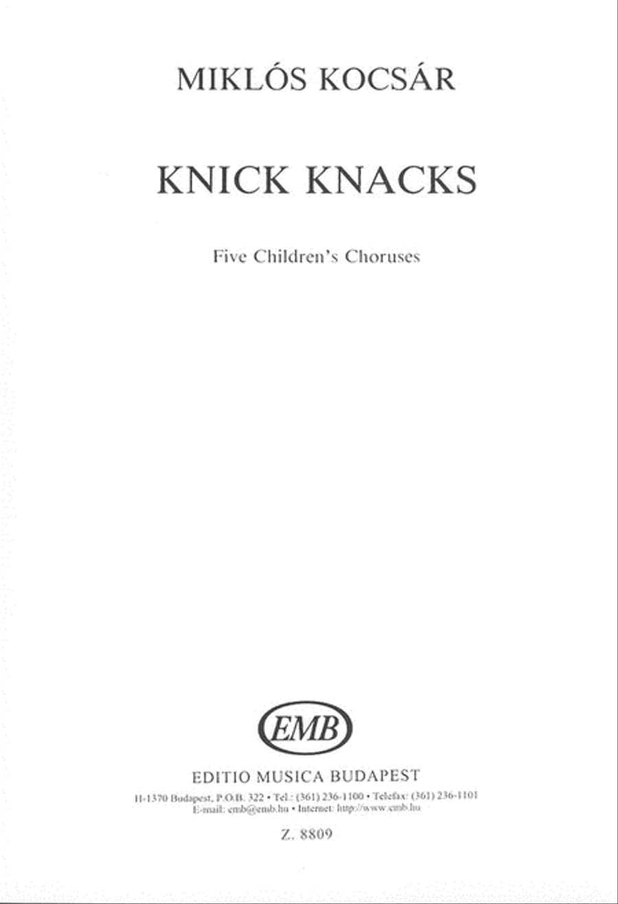 Knick Knacks A Cappella scores gallery preview page 1