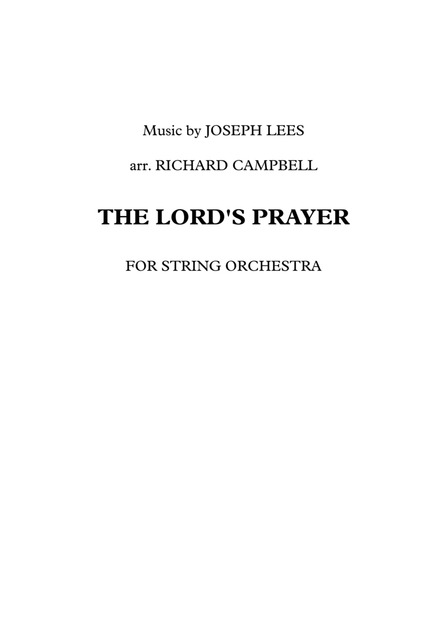 The Lord's Prayer String Orchestra scores gallery preview page 1