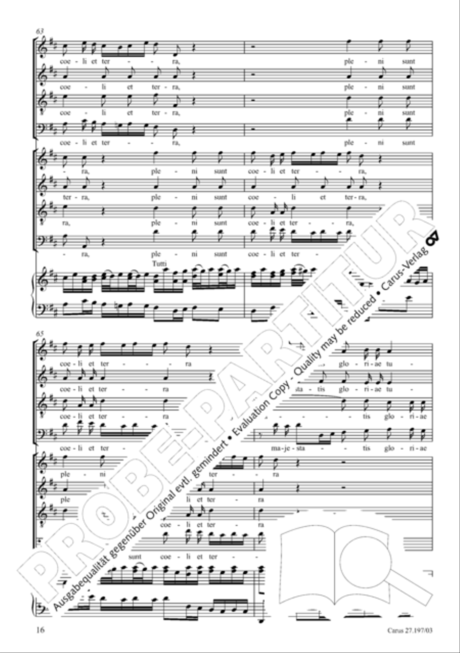 Te Deum in D a due cori SSATB scores gallery preview page 16