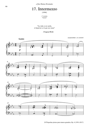 20 Piezas, Op. 4 (2017) No. 17. Intermezzo