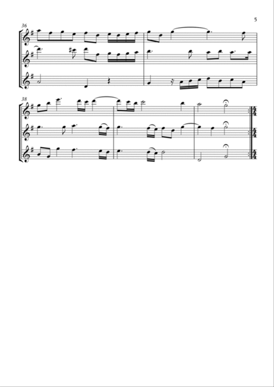 Sonata No.7 Flute Trio scores gallery preview page 5