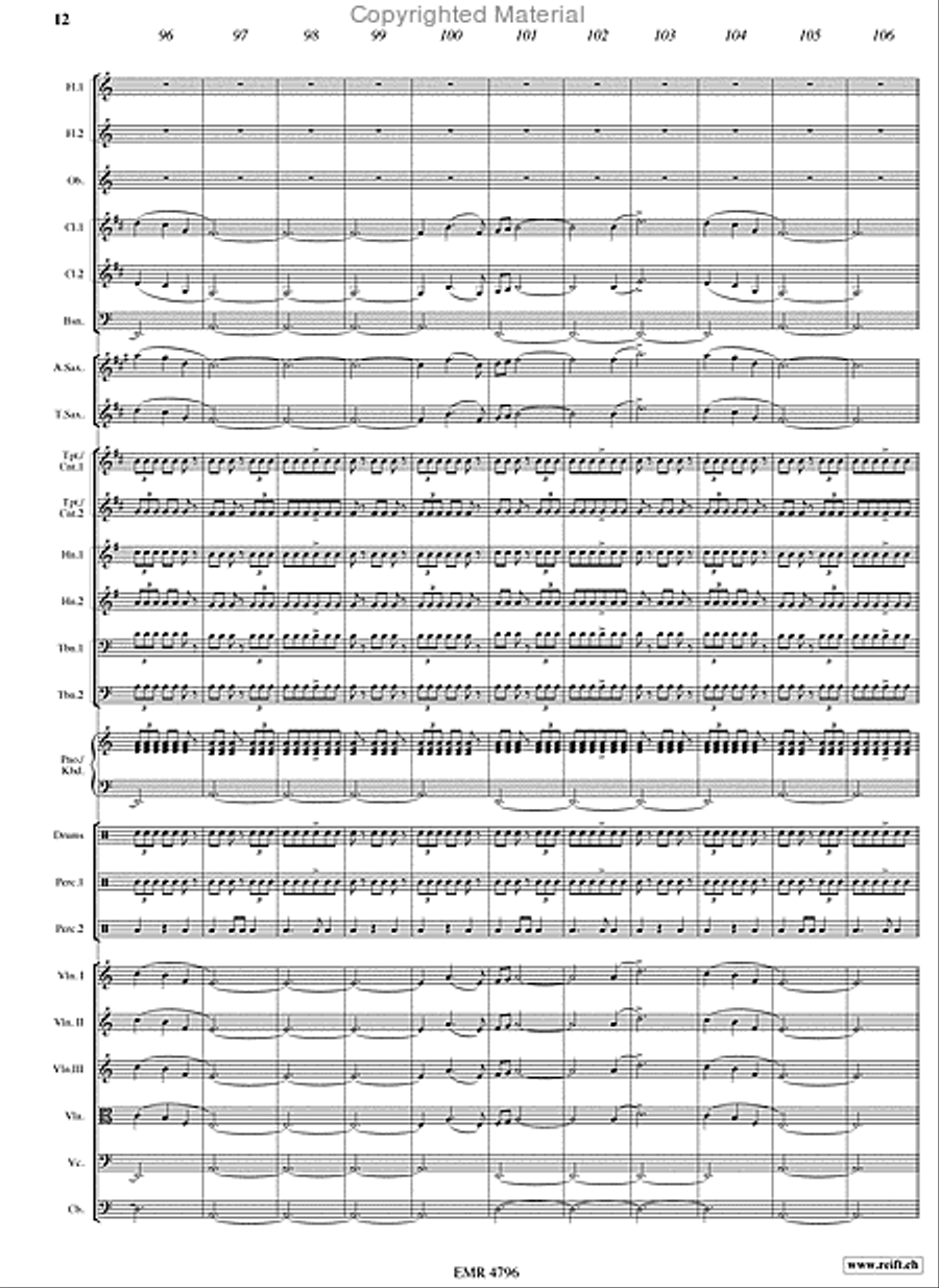 The Last Of The Mohicans Orchestra scores gallery preview page 12