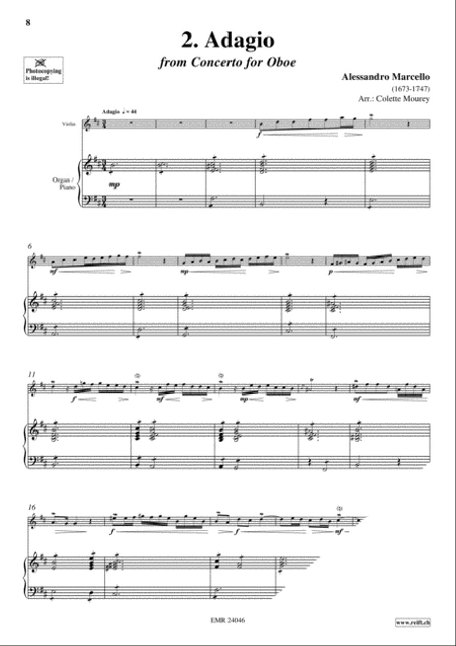 40 Greatest Baroque Hits Volume 1 Violin Solo scores gallery preview page 4