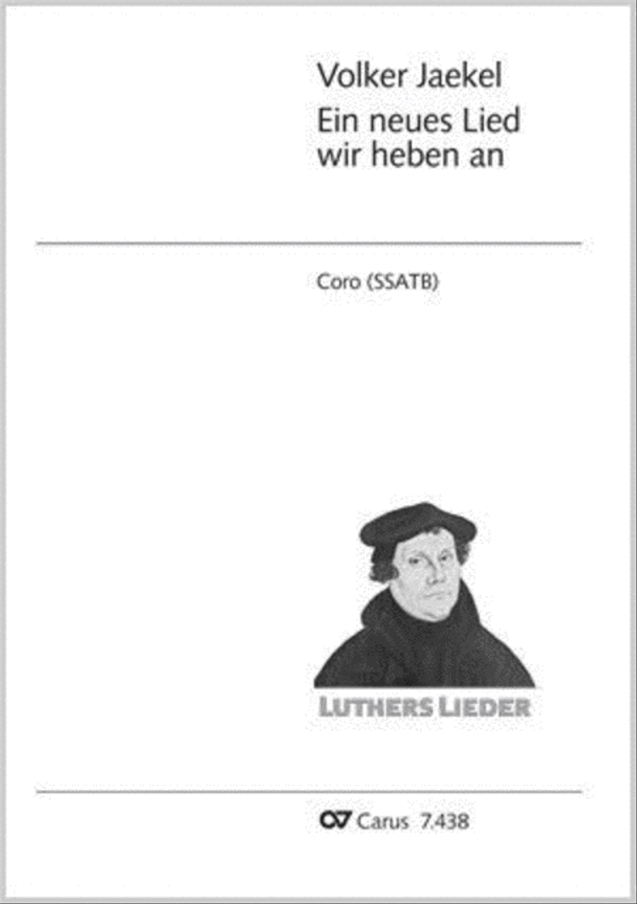 Ein neues Lied wir heben an SSATB scores gallery preview page 1