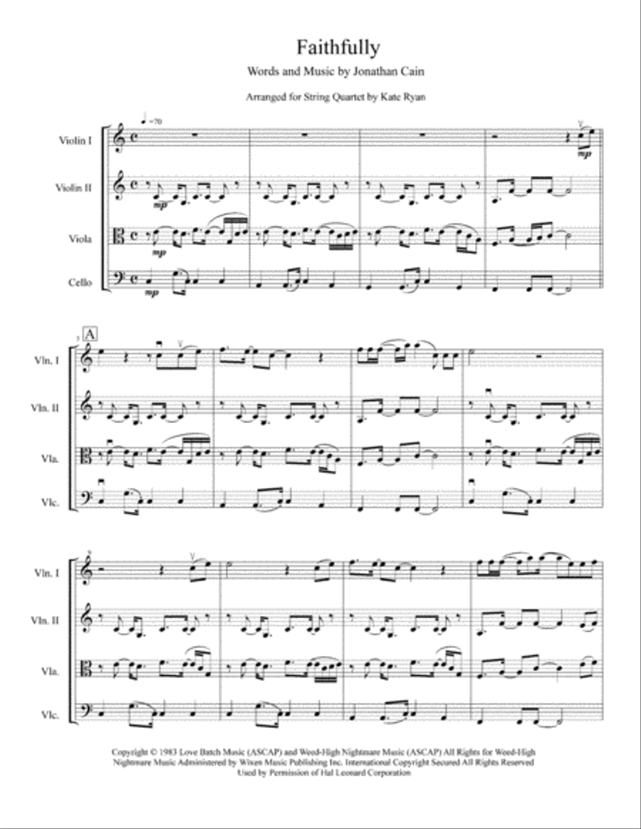 Faithfully String Quartet scores gallery preview page 2