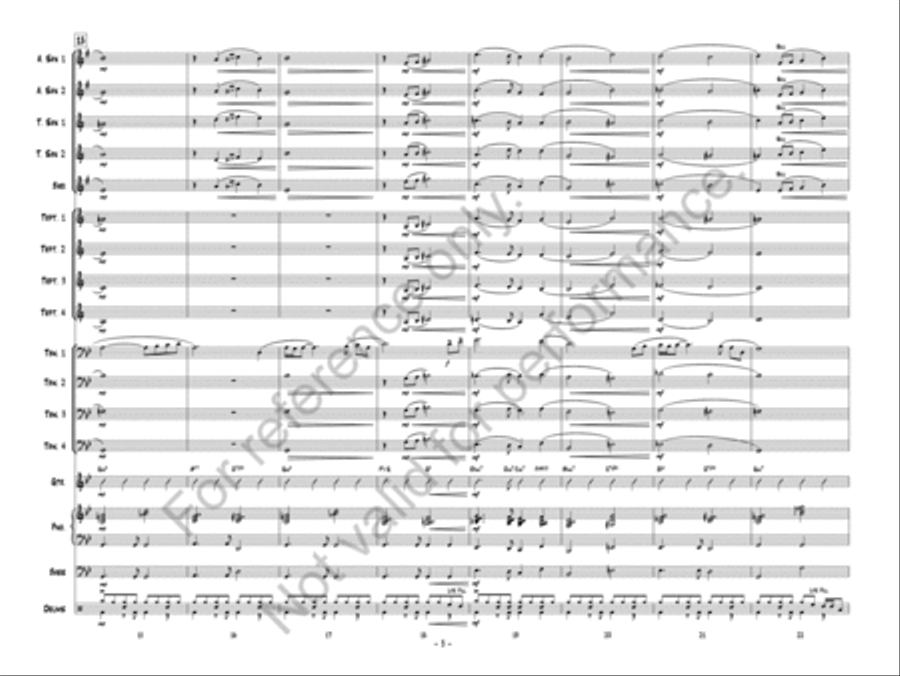 Somewhere In The Moonlight Jazz Ensemble scores gallery preview page 6