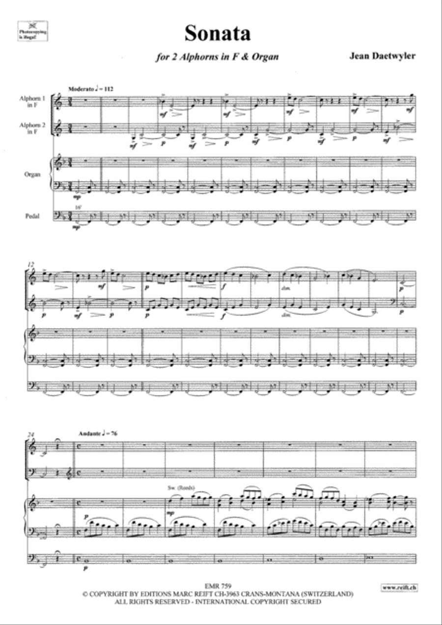 Sonata Sonata Organ scores gallery preview page 3