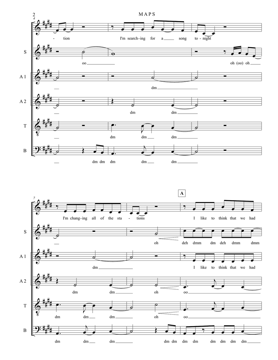 Maps 4-Part scores gallery preview page 2