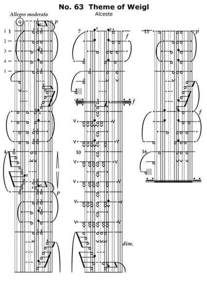 Number 61-80 from "100 Erholungen/Recreations" by Carl Czerny - KlavarScore notation